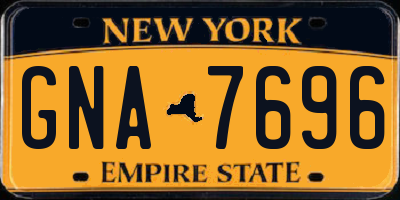 NY license plate GNA7696