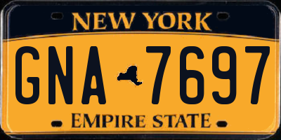 NY license plate GNA7697