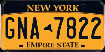 NY license plate GNA7822