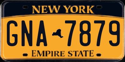 NY license plate GNA7879