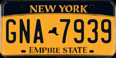 NY license plate GNA7939