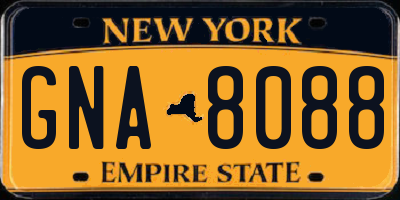 NY license plate GNA8088