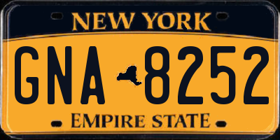 NY license plate GNA8252