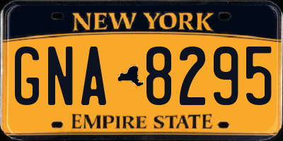 NY license plate GNA8295