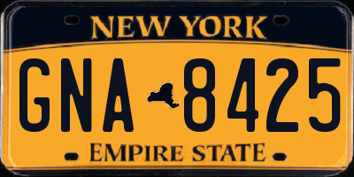 NY license plate GNA8425