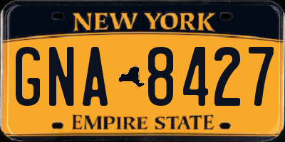 NY license plate GNA8427