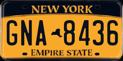 NY license plate GNA8436