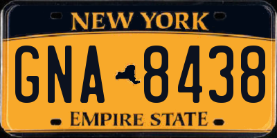 NY license plate GNA8438