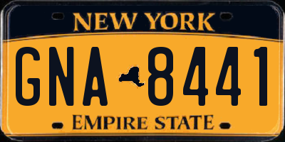 NY license plate GNA8441