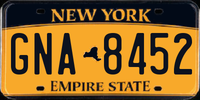 NY license plate GNA8452