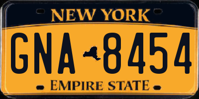 NY license plate GNA8454