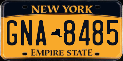 NY license plate GNA8485