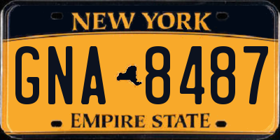 NY license plate GNA8487