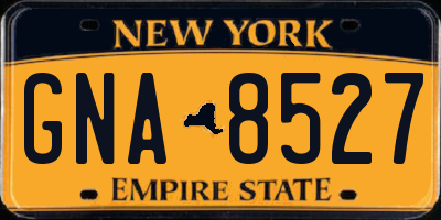 NY license plate GNA8527