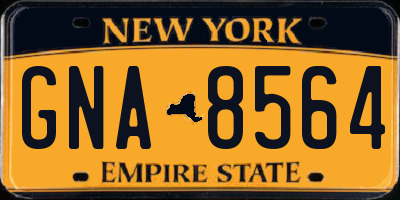NY license plate GNA8564