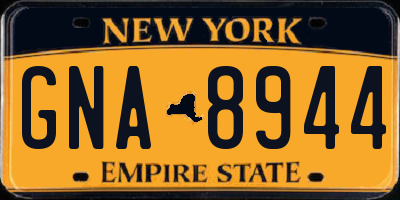 NY license plate GNA8944