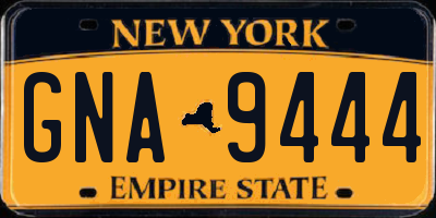 NY license plate GNA9444