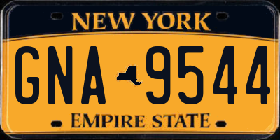 NY license plate GNA9544
