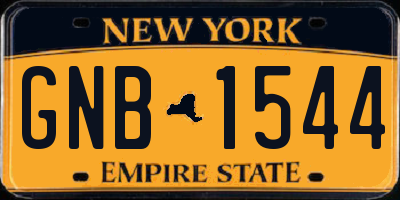 NY license plate GNB1544
