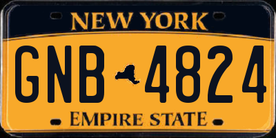 NY license plate GNB4824