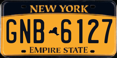NY license plate GNB6127
