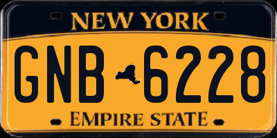NY license plate GNB6228