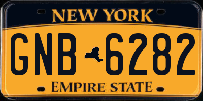 NY license plate GNB6282