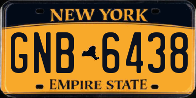 NY license plate GNB6438