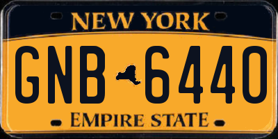 NY license plate GNB6440