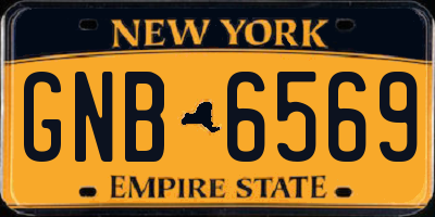 NY license plate GNB6569