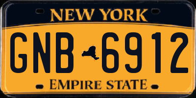 NY license plate GNB6912