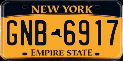 NY license plate GNB6917