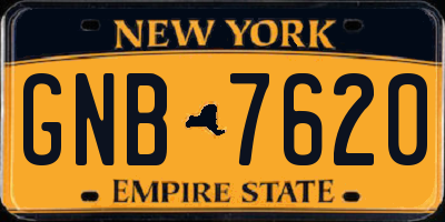 NY license plate GNB7620