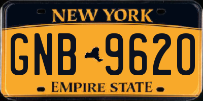 NY license plate GNB9620