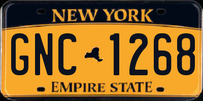 NY license plate GNC1268
