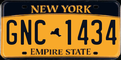 NY license plate GNC1434