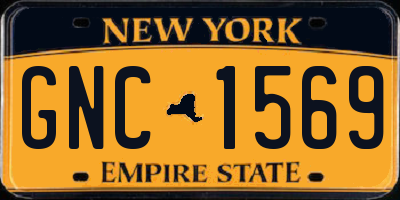 NY license plate GNC1569