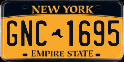 NY license plate GNC1695