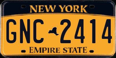 NY license plate GNC2414