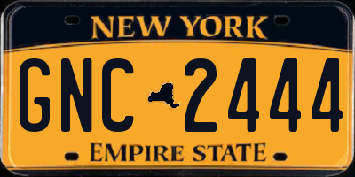 NY license plate GNC2444