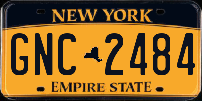 NY license plate GNC2484
