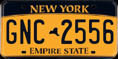 NY license plate GNC2556