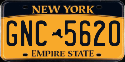NY license plate GNC5620