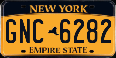 NY license plate GNC6282