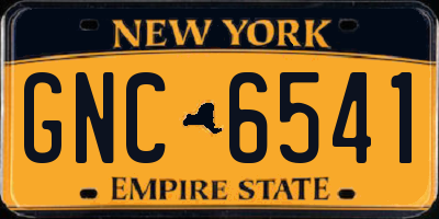 NY license plate GNC6541