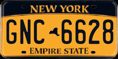 NY license plate GNC6628