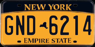 NY license plate GND6214