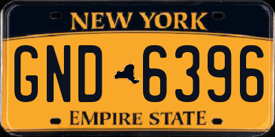 NY license plate GND6396