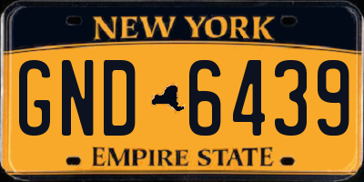 NY license plate GND6439