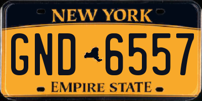 NY license plate GND6557